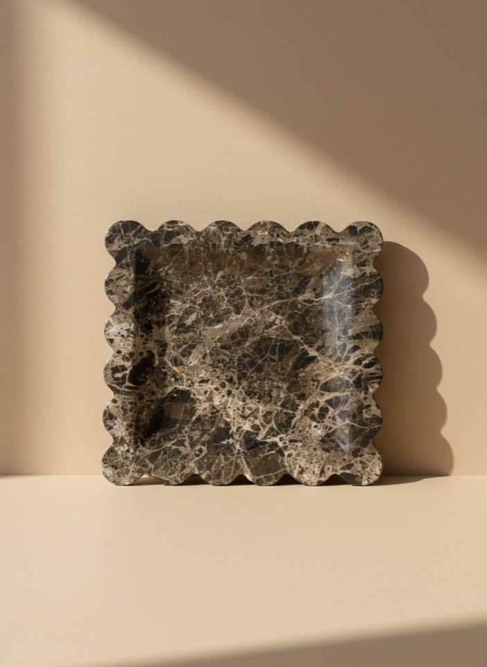 This stunning espresso marble with cream veins marble adds a dynamic and luxurious touch to your space.